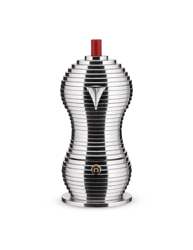 Alessi Pulcina Coffee Maker 3 Cups - Silver - picture 2 Alessi Pulcina Coffee Maker 3 Cups - Silver - picture 2