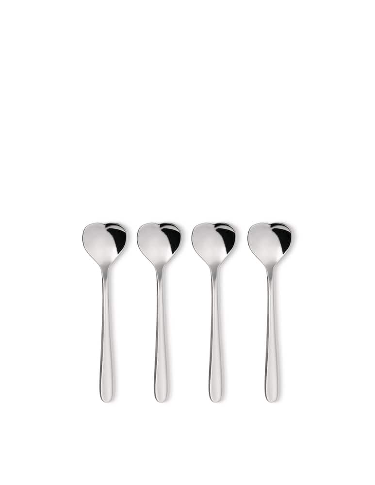 rinascente Alessi Big Love  Cucchiaino Gelato Set 4 Pz - Argento