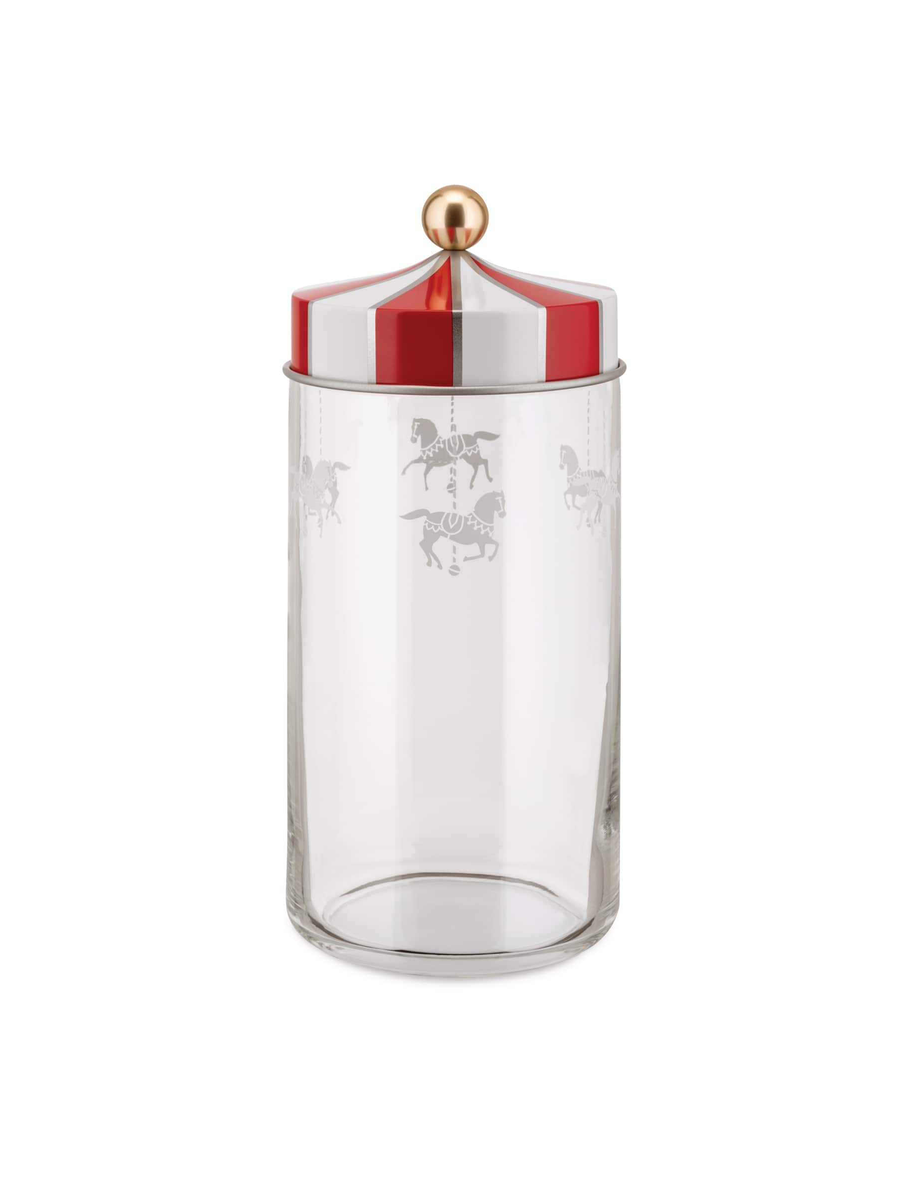 Alessi MIO JAR BARATTOLO Gatti – Design-Glas Für Tierfutter Oder Deko, Mehrfarbig