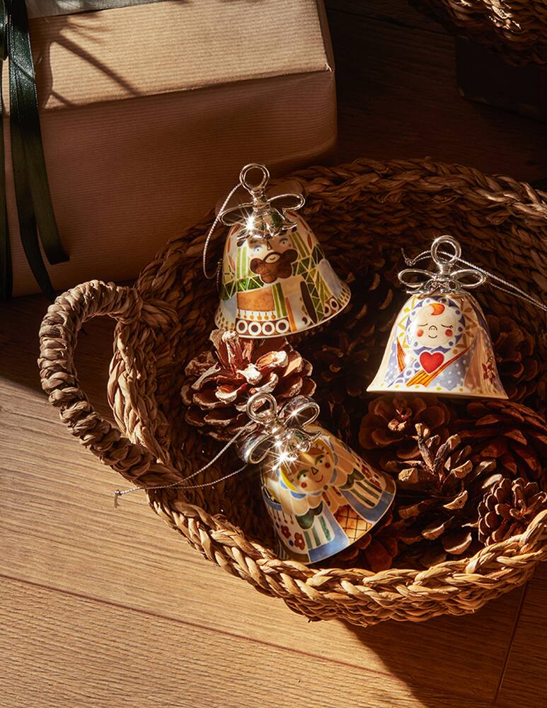 rinascente Alessi Jesus Christmas Ornament In Decorated Porcelain - Multi