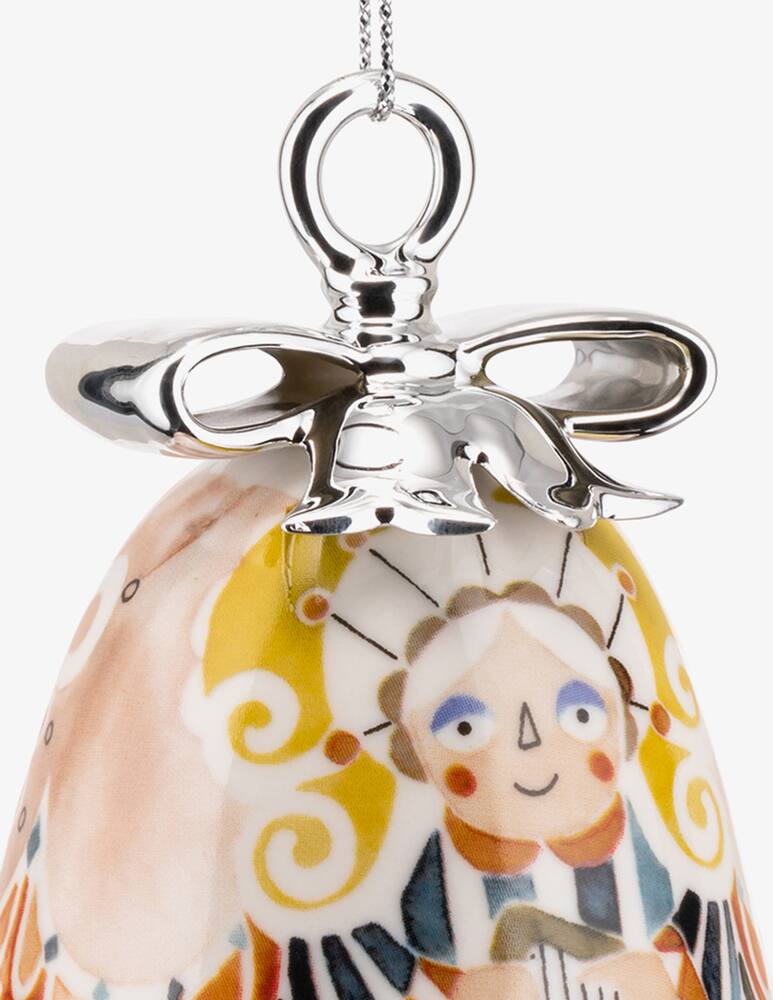 rinascente Alessi Angel Decorazione Natalizia In Porcellana Decorata - Multicolor