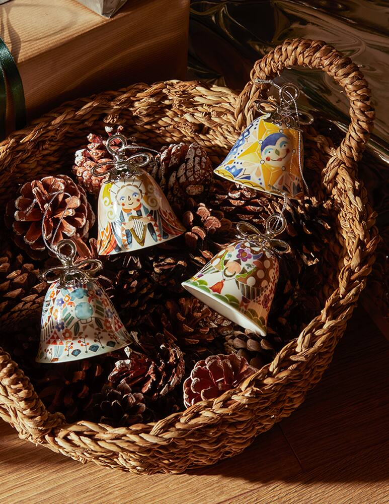 rinascente Alessi Angel Decorazione Natalizia In Porcellana Decorata - Multicolor