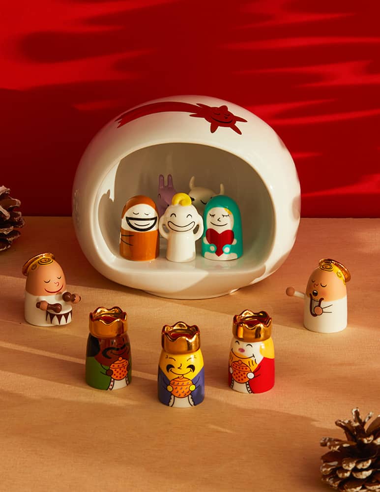 rinascente Alessi Presepe Presepe In Porcellana Decorato A Mano - Multicolor