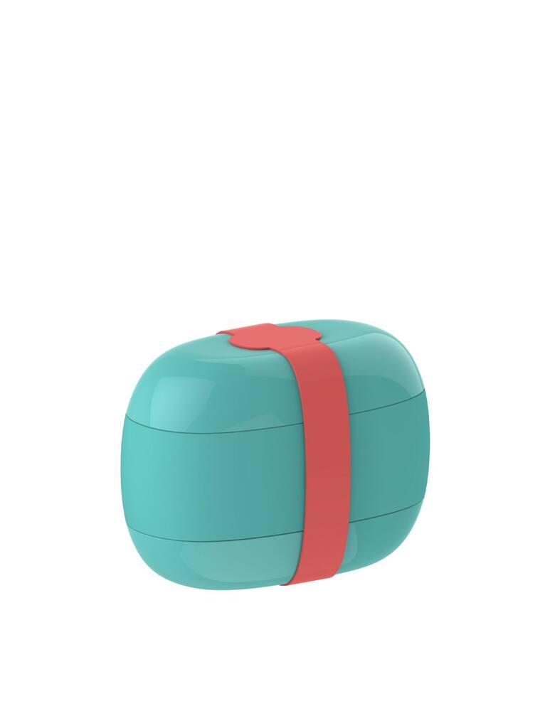 rinascente Alessi Lunch box a tre scomparti Food à porter - azzurro