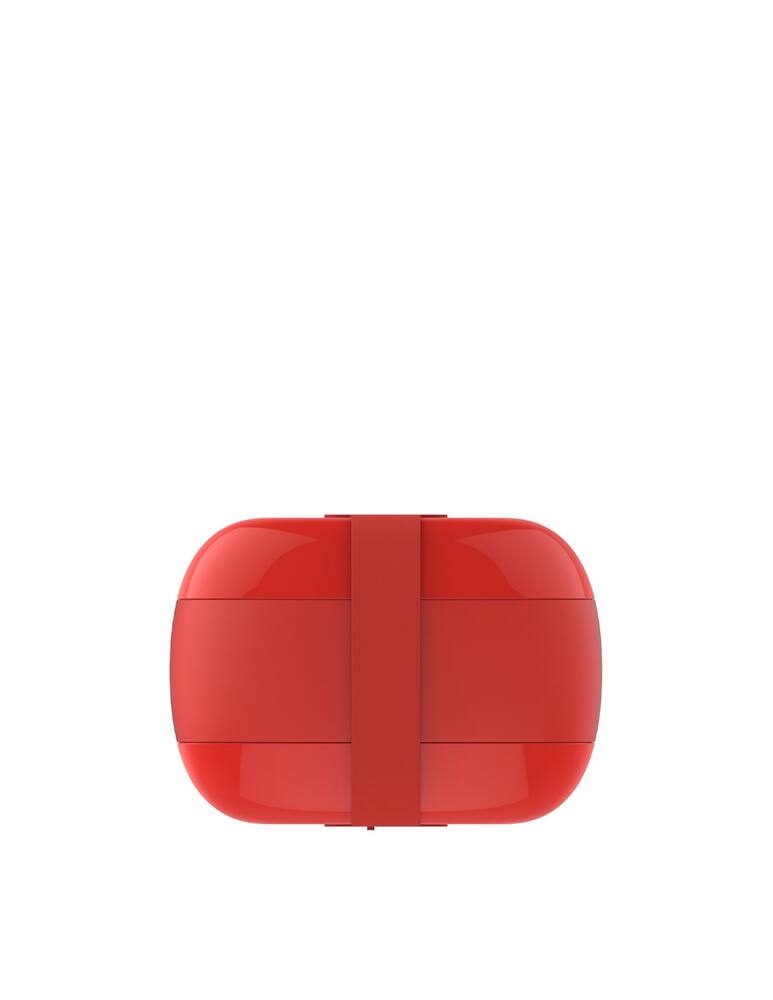 rinascente Alessi Food à porter three-compartment lunch box - red