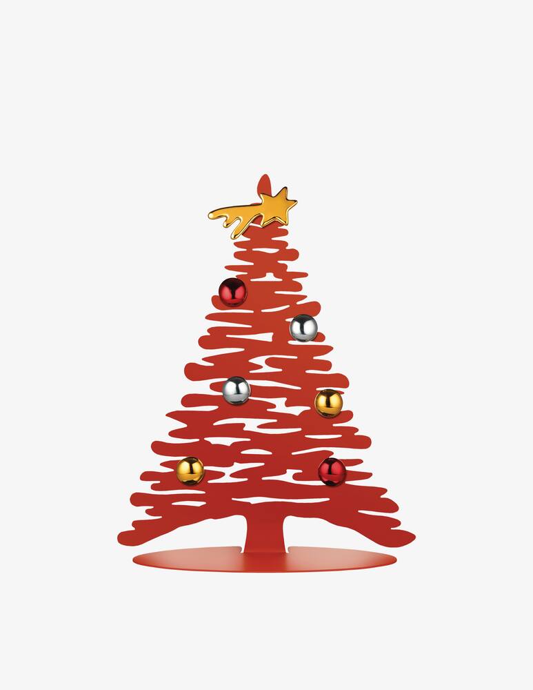 rinascente Alessi Bark For Christmas Decorazione In Acciaio Colorato - Rosso