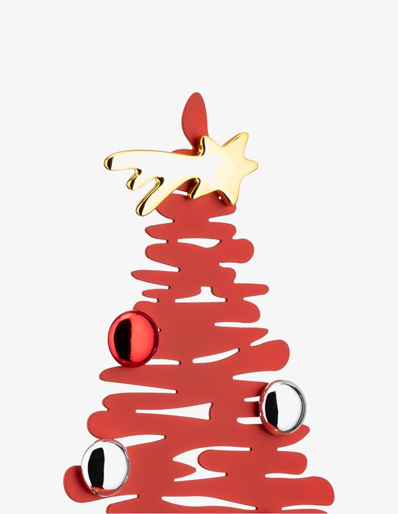 rinascente Alessi Bark For Christmas Decorazione In Acciaio Colorato - Rosso