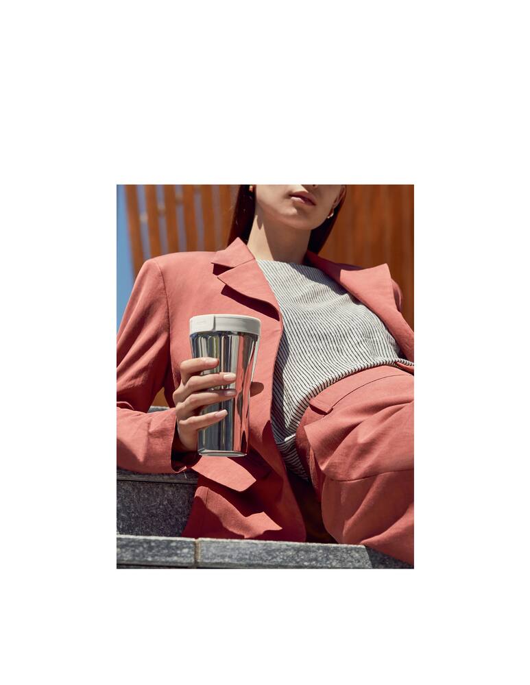 rinascente Alessi Travel mug a doppia parete Caffa - bianco