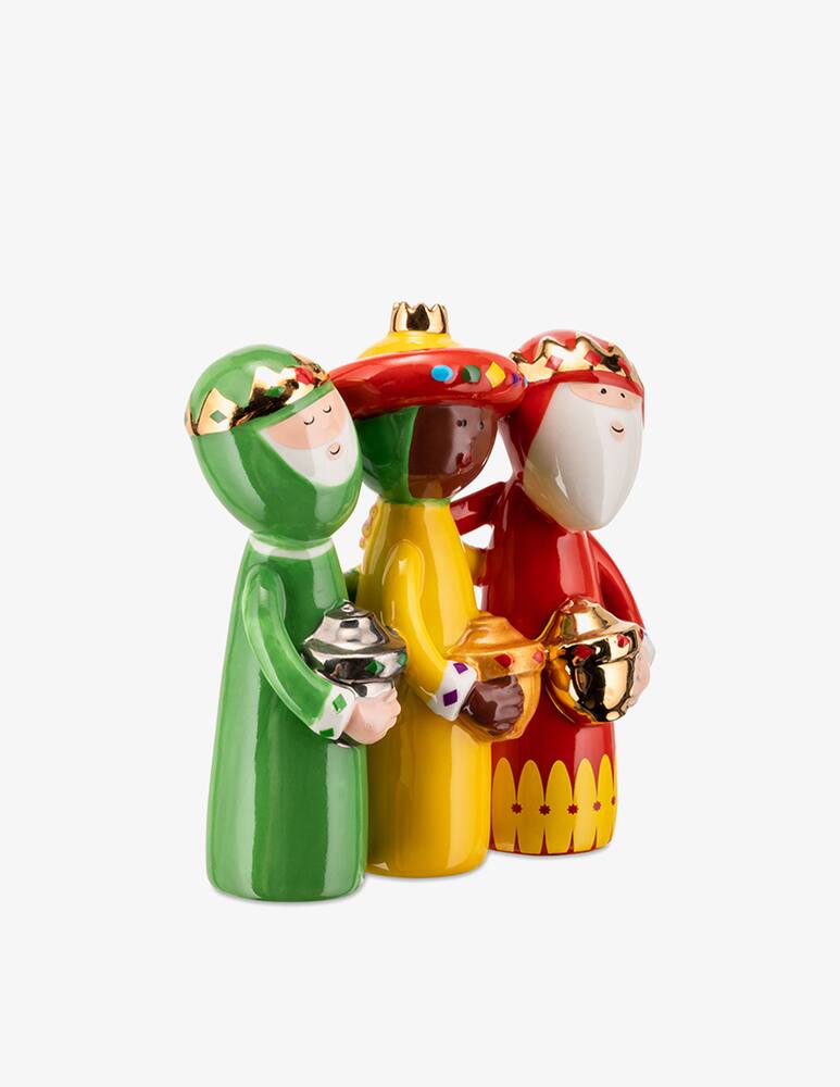rinascente Alessi Alessi Uno, Due, Tre Re Magi Crib Figurine In Porcelain - Multi