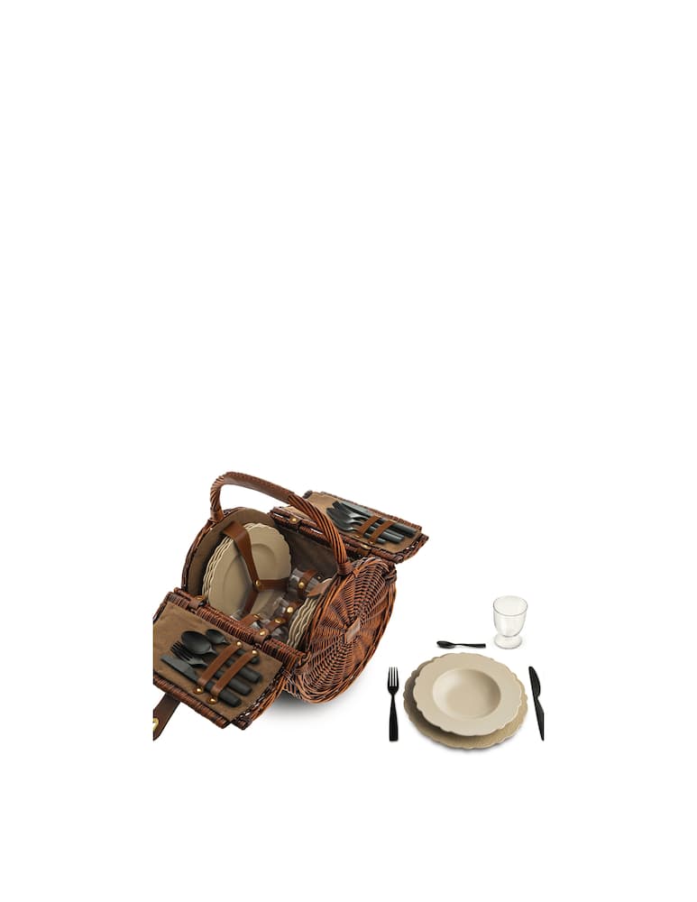 rinascente Alessi Dressed en plein air wicker picnic basket - Grey
