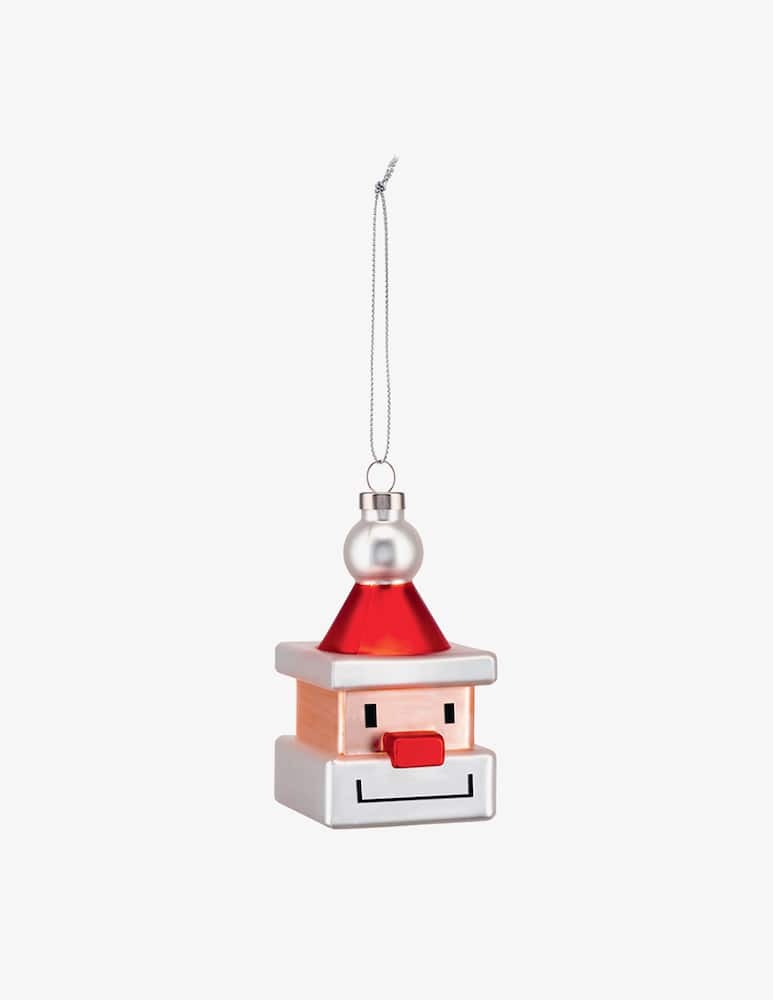 rinascente Alessi Santa Cube Palla Di Natale In Vetro Soffiato - Multicolor