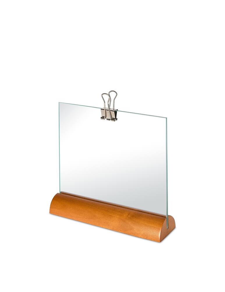 rinascente Alessi 100 Values Collection Portafotografie in legno con molletta - Beige