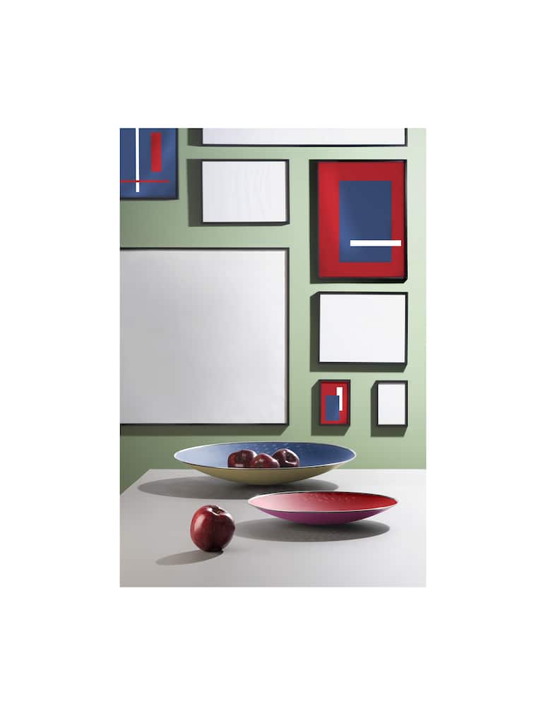 rinascente Alessi 100 Values Collection Centrotavola traforato - Rosso