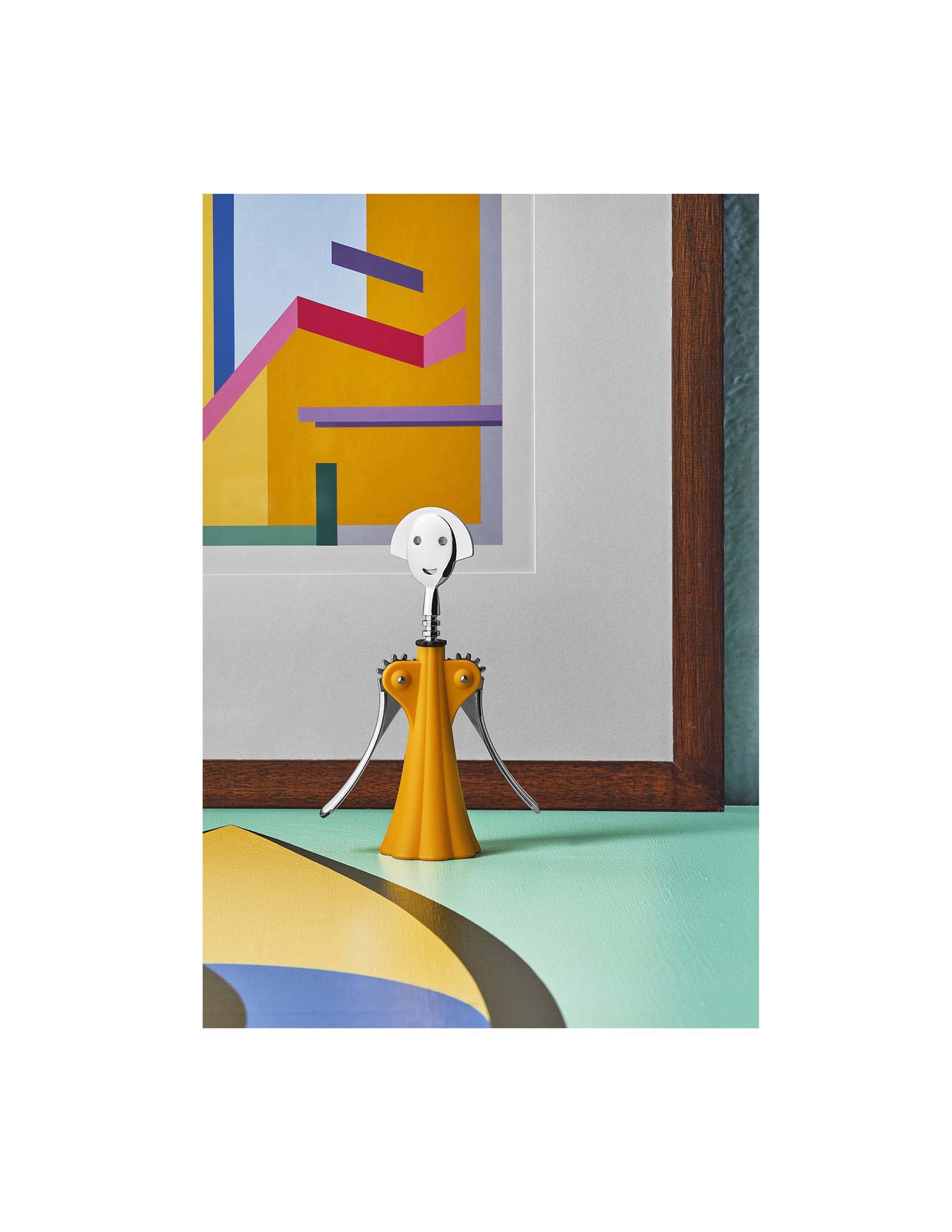 Cavatappi Anna G. Alessi - Nero, 7 Cm, Con Tappo Anna Stop 2, Design Di Alessandro Mendini