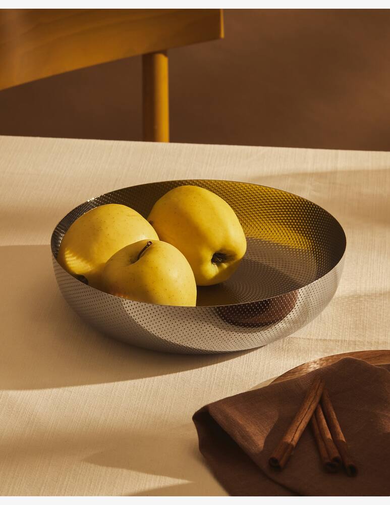 rinascente Alessi Round basket with relief decoration