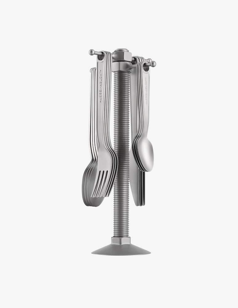 Alessi Conversational Objects Set 16 Posate E Portaposate - immagine 1 Alessi Conversational Objects Set 16 Posate E Portaposate - immagine 1