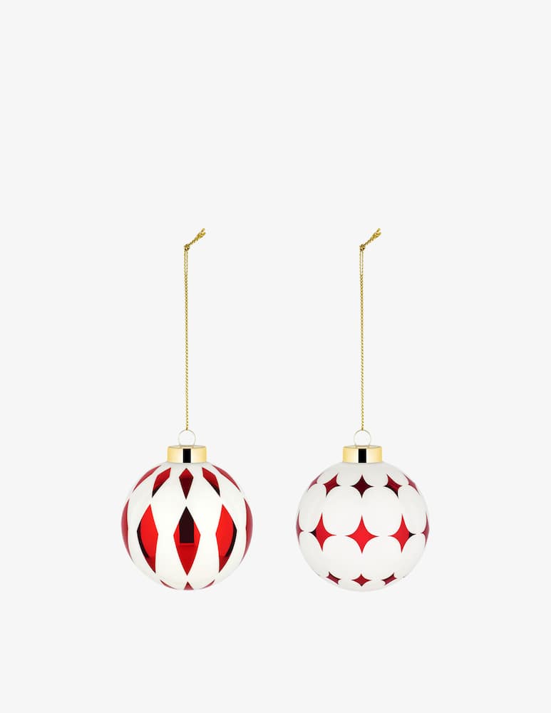 rinascente Alessi Delight Christmas Bauble Set 2pcs