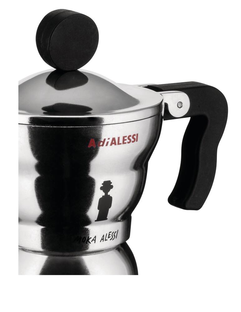 rinascente Alessi Moka Coffee Maker 6 Cups - Silver