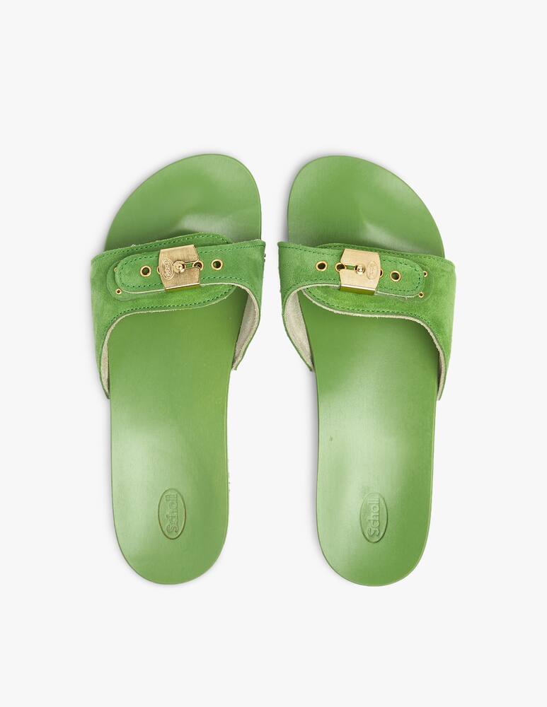 rinascente Scholl Iconic Pescura flat in suede - green