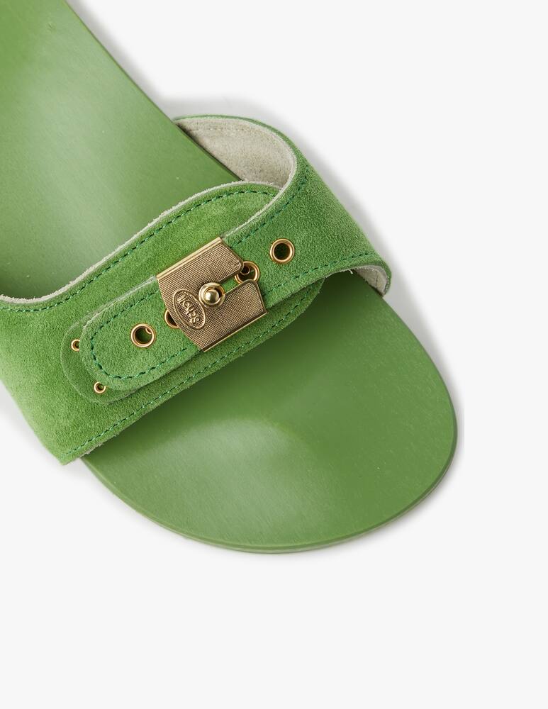 rinascente Scholl Iconic Pescura flat in suede - green