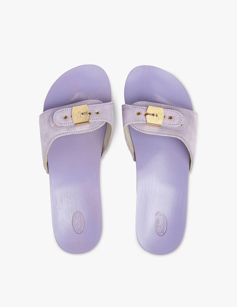 rinascente Scholl Iconic Pescura flat in suede - lilac