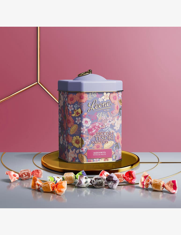 rinascente Pastiglie Leone Latta Gelatine di Frutta Assortite 350g