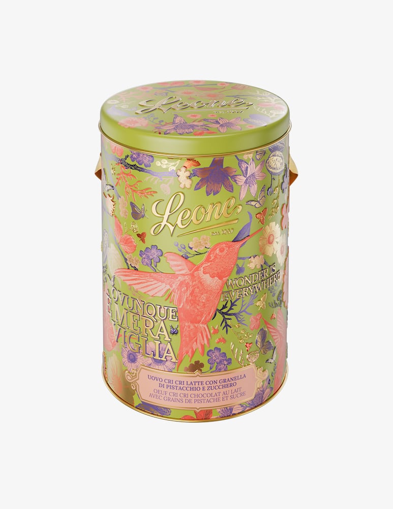 rinascente Pastiglie Leone Milk Cri Cri Easter Egg With Pistachios 300g