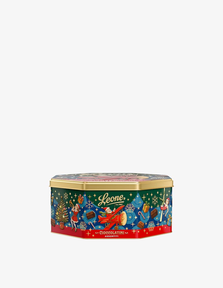 Pastiglie Leone Latta Cioccolatini latte e nocciola, latte e pistacchio 450g - immagine 1 Pastiglie Leone Latta Cioccolatini latte e nocciola, latte e pistacchio 450g - immagine 1