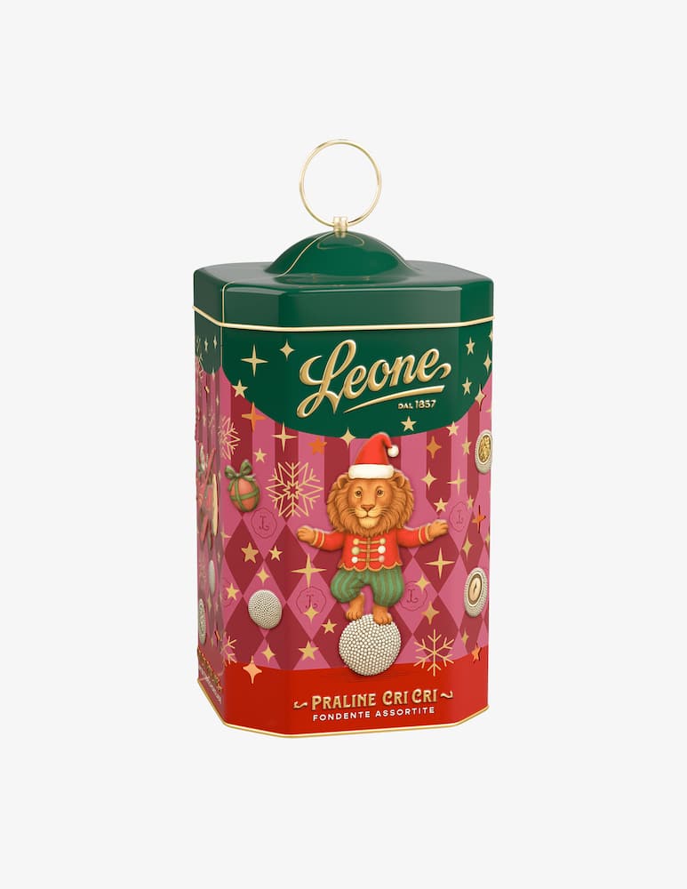 Pastiglie Leone Latta Lanterna Cri Cri fondenti assortiti 130g - immagine 1 Pastiglie Leone Latta Lanterna Cri Cri fondenti assortiti 130g - immagine 1