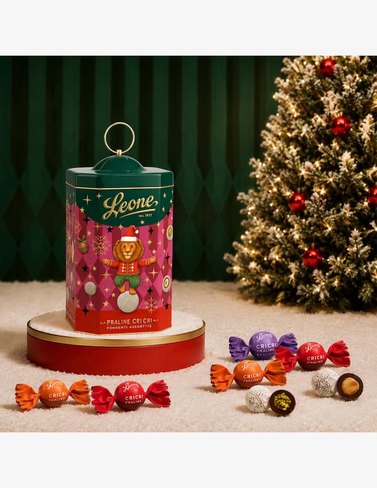 Pastiglie Leone Latta Lanterna Cri Cri fondenti assortiti 130g - immagine 2 Pastiglie Leone Latta Lanterna Cri Cri fondenti assortiti 130g - immagine 2