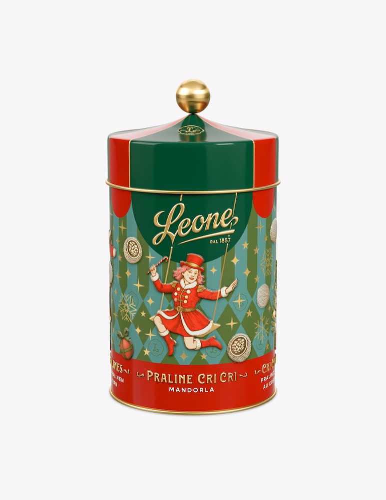 Pastiglie Leone Latta Tendone circo Cri Cri mandorla assortiti 100g - immagine 1 Pastiglie Leone Latta Tendone circo Cri Cri mandorla assortiti 100g - immagine 1