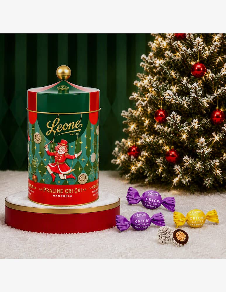 Pastiglie Leone Latta Tendone circo Cri Cri mandorla assortiti 100g - immagine 2 Pastiglie Leone Latta Tendone circo Cri Cri mandorla assortiti 100g - immagine 2