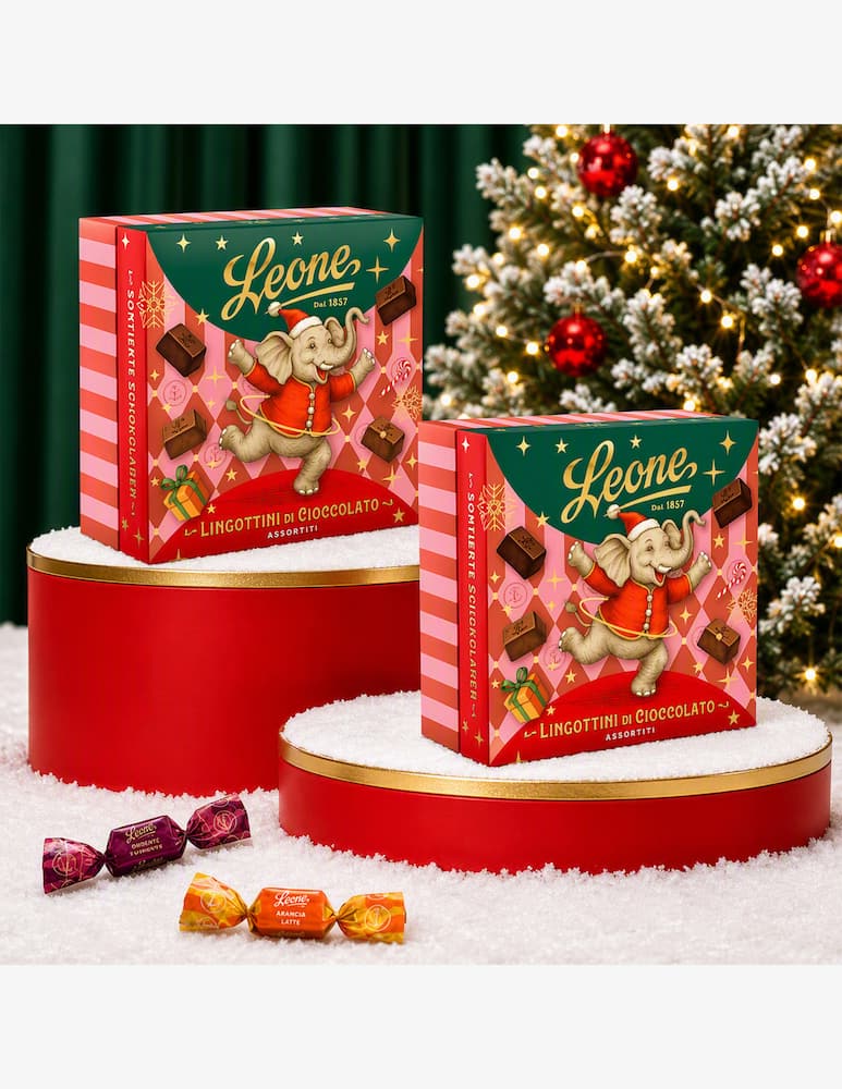 Pastiglie Leone Scatola Cioccolatini latte e fondente assortiti 100g - immagine 2 Pastiglie Leone Scatola Cioccolatini latte e fondente assortiti 100g - immagine 2