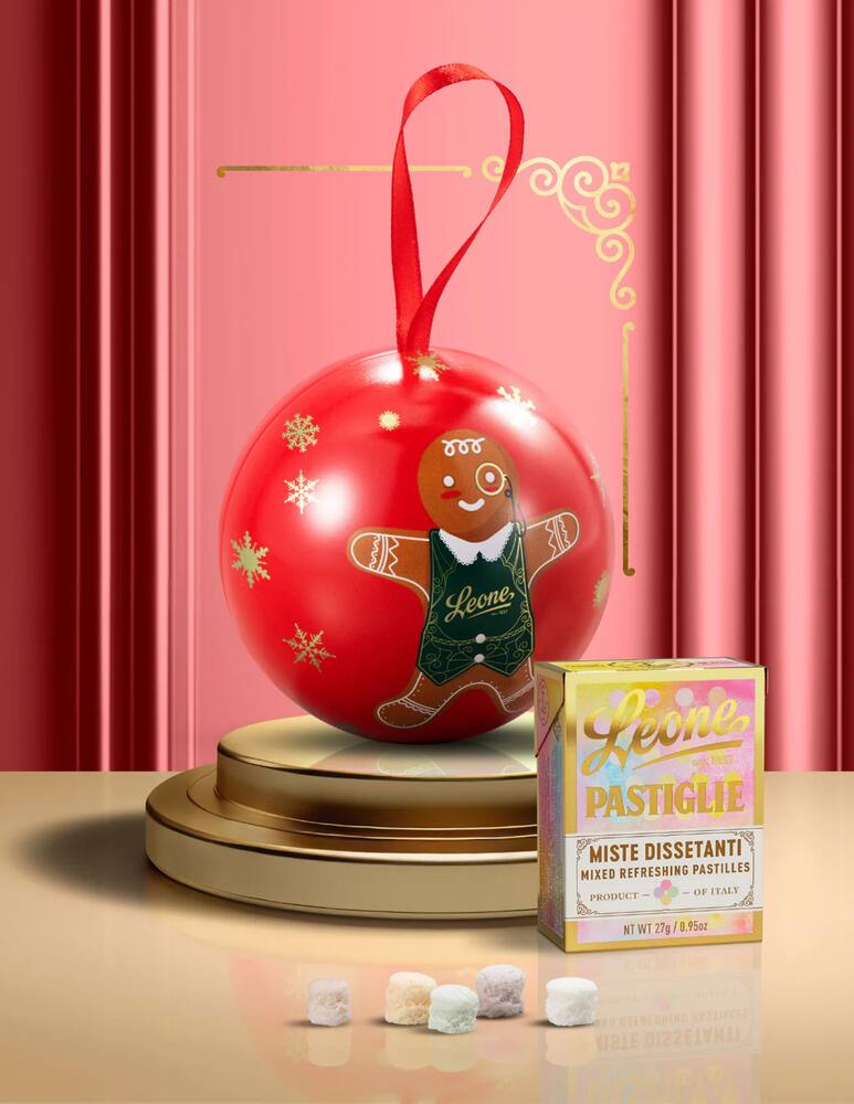 rinascente Pastiglie Leone Pallina In Latta con Pastiglie Miste 27g