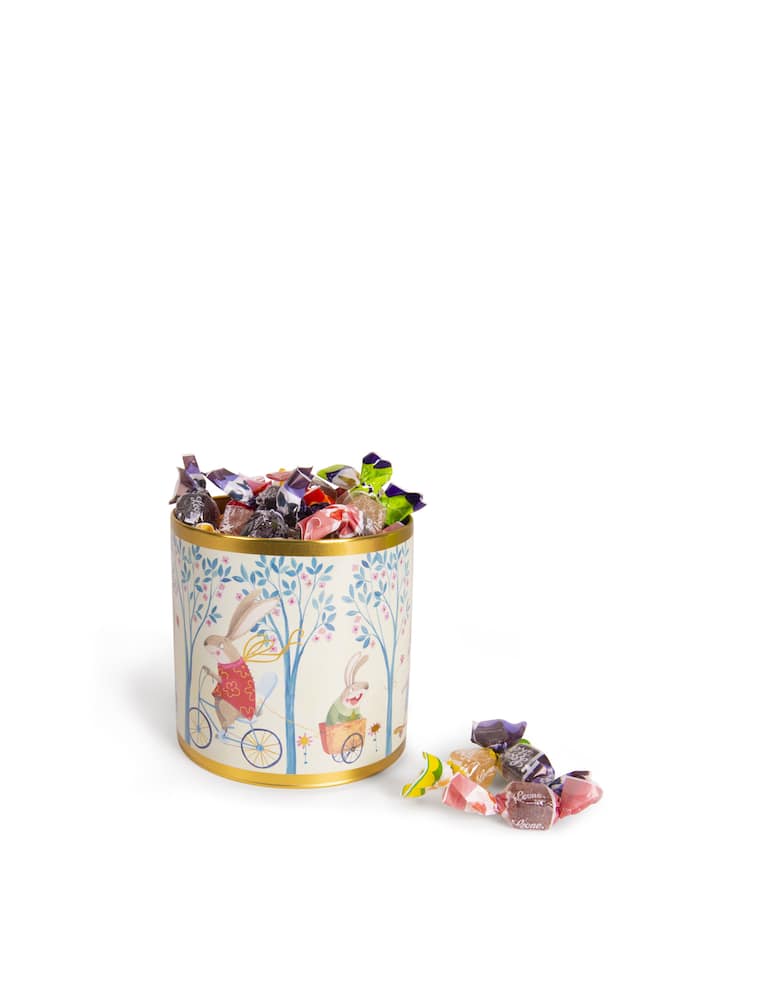 rinascente Pastiglie Leone Rabbit tin with cubifrutta jellies 400g