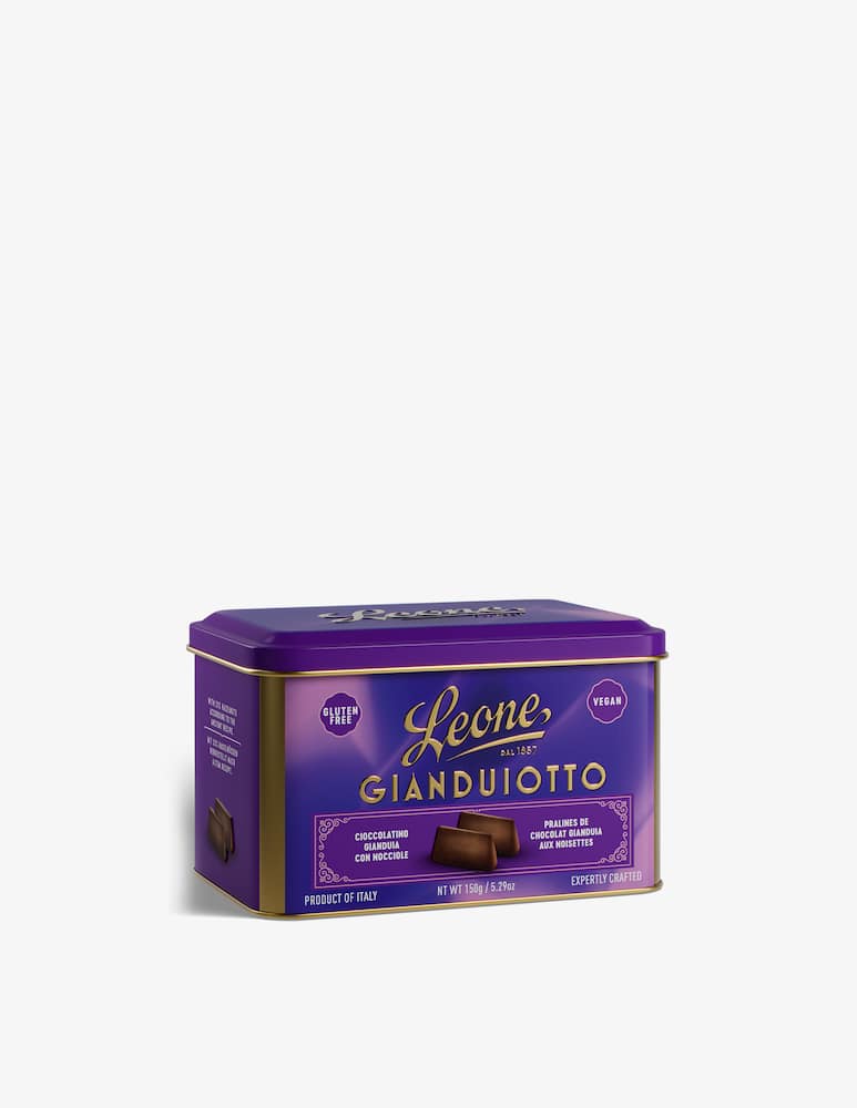 Pastiglie Leone Latta Gianduiotti 6pz 150g - immagine 1 Pastiglie Leone Latta Gianduiotti 6pz 150g - immagine 1
