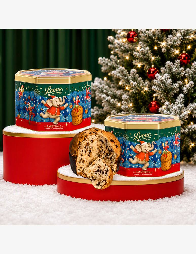 Pastiglie Leone Panettone gocce di cioccolato 750g - immagine 2 Pastiglie Leone Panettone gocce di cioccolato 750g - immagine 2