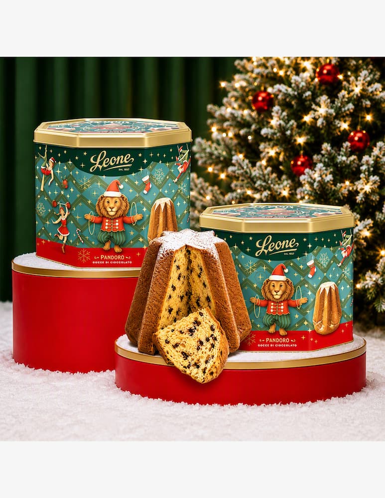 Pastiglie Leone Pandoro con gocce di cioccolato 750g - immagine 2 Pastiglie Leone Pandoro con gocce di cioccolato 750g - immagine 2