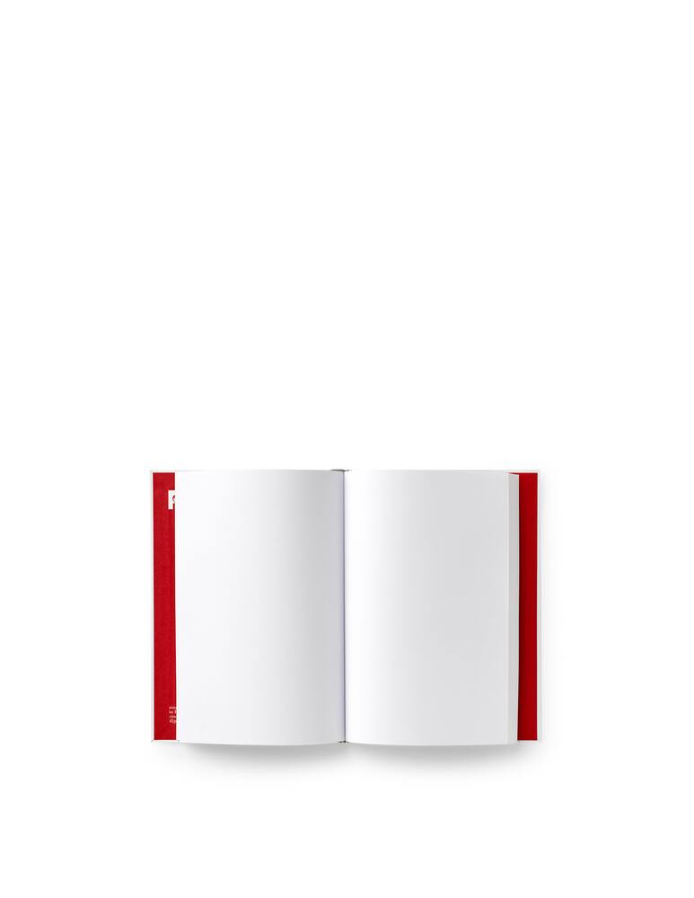 rinascente PdiPigna Enzo Mari Coll. Taccuino Bianco A5 Cop. Semirigida La Mela - Rosso