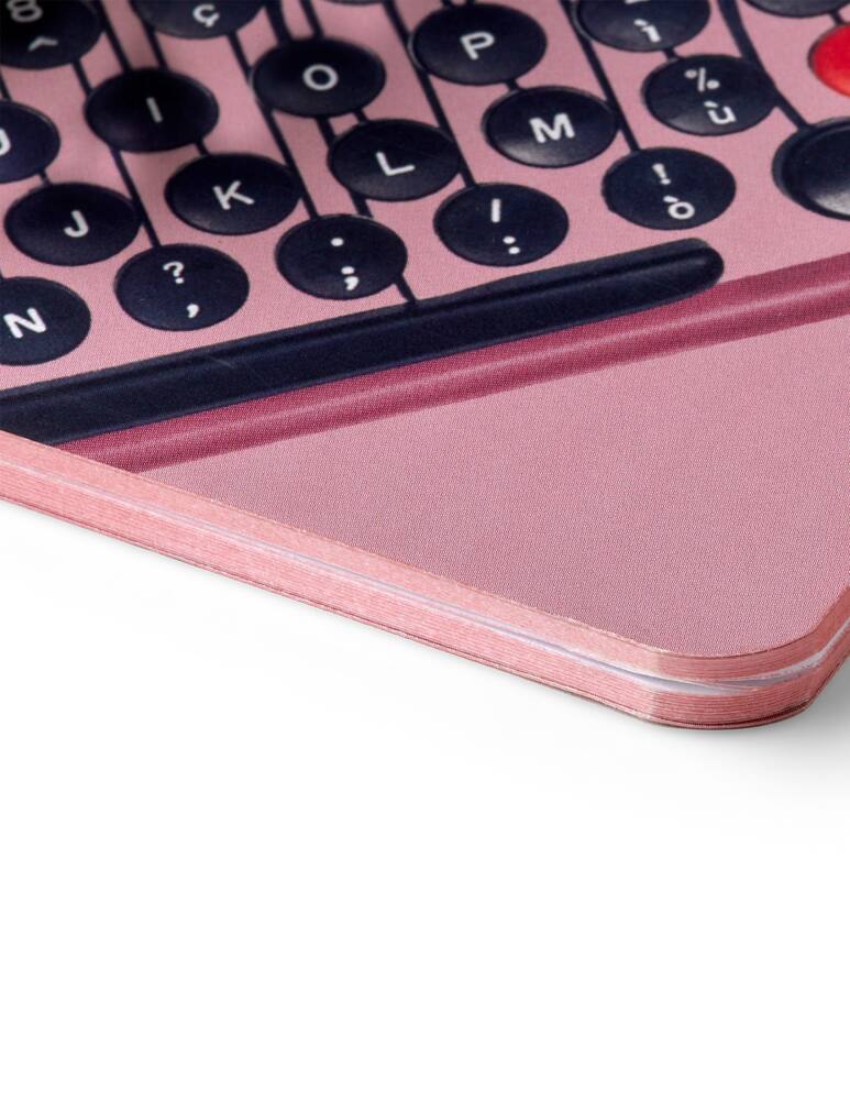 rinascente PdiPigna Ruled Singer Sewn Notebook Olivetti - Pink