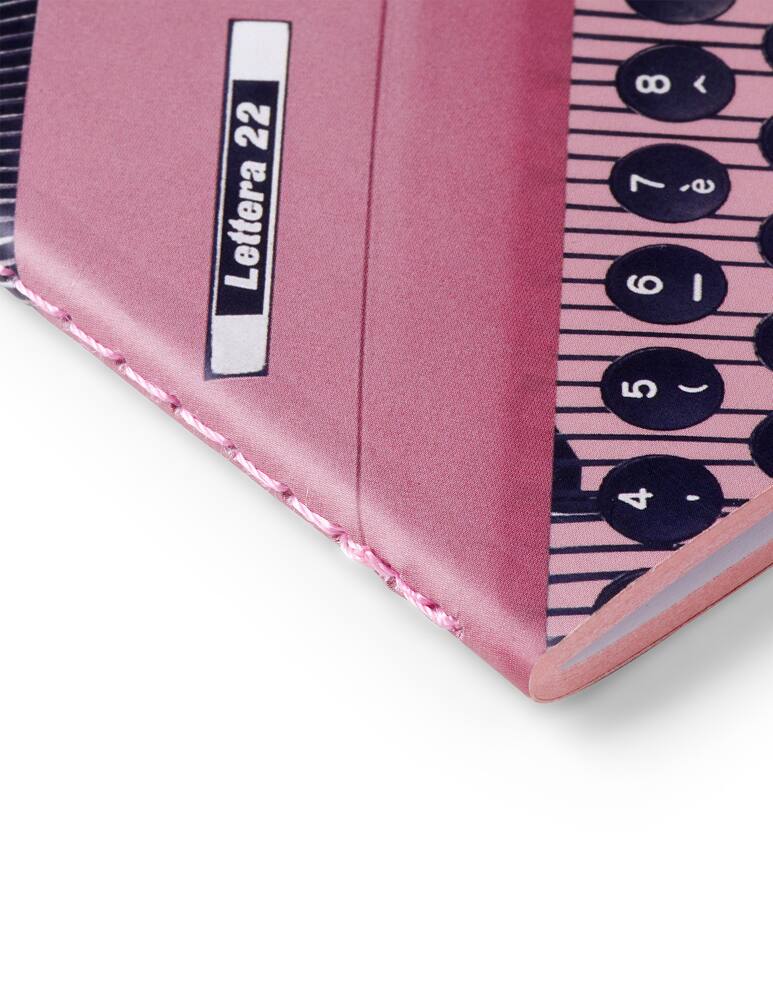 rinascente PdiPigna Ruled Singer Sewn Notebook Olivetti - Pink