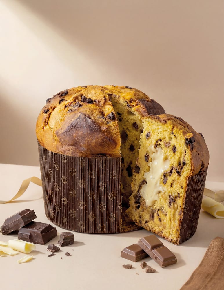 Pasticceria Scarpato Three-Chocolate Panettone 1kg - picture 2 Pasticceria Scarpato Three-Chocolate Panettone 1kg - picture 2