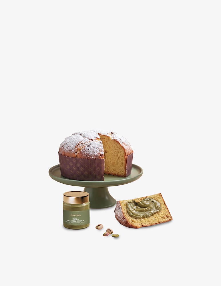 Pasticceria Scarpato Panettone in a Box with a Pistachio Jar 950g - picture 3 Pasticceria Scarpato Panettone in a Box with a Pistachio Jar 950g - picture 3