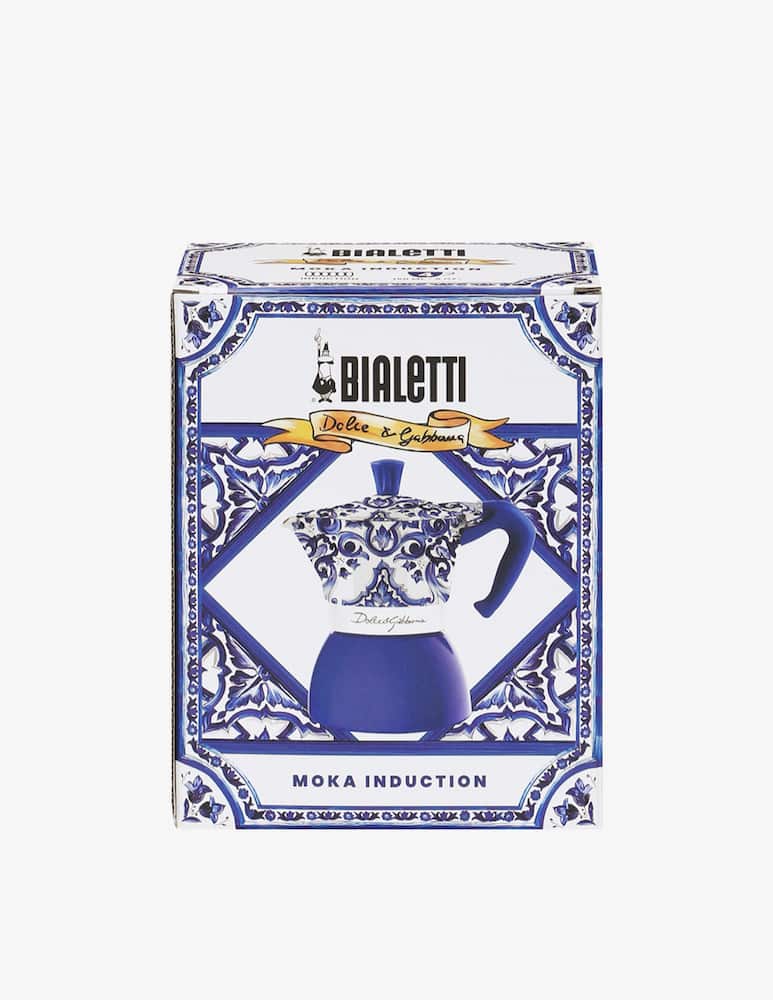 Bialetti Moka Induction 4 Tazze D&G Blue Med - immagine 2 Bialetti Moka Induction 4 Tazze D&G Blue Med - immagine 2