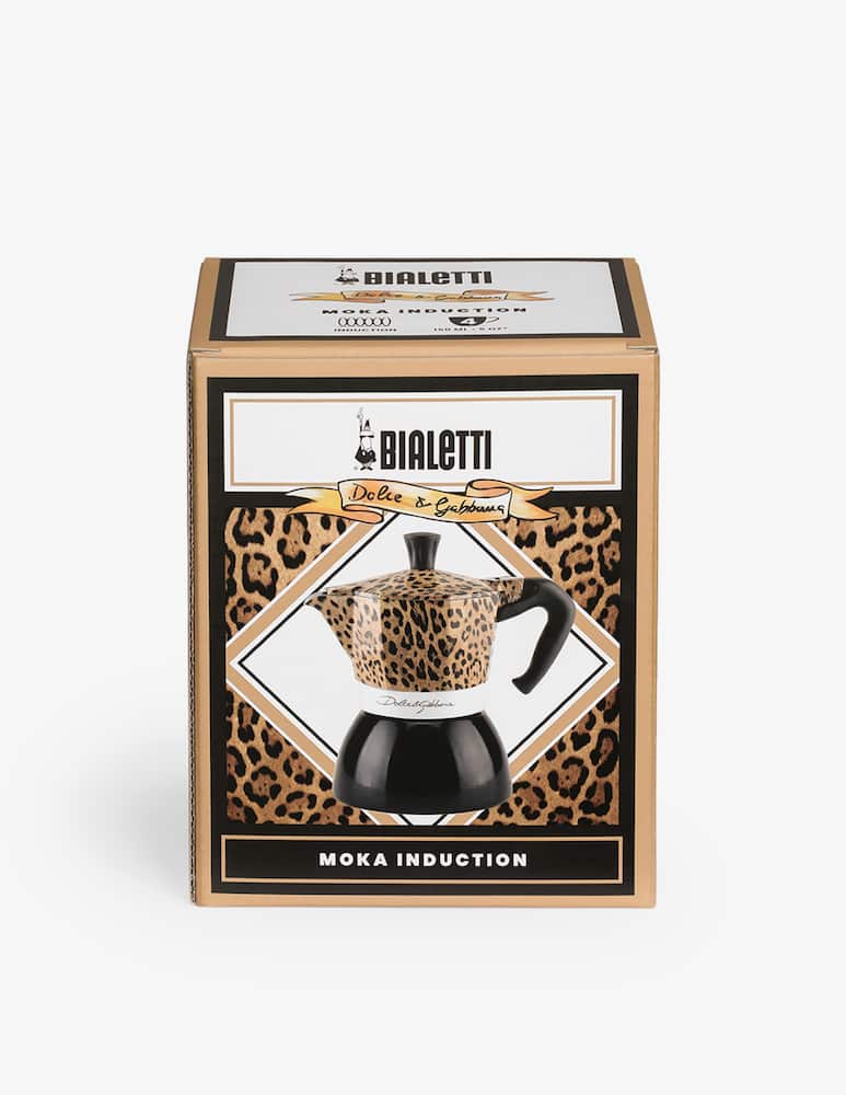 rinascente Bialetti Moka Induction 4-Cup D&G Leopard