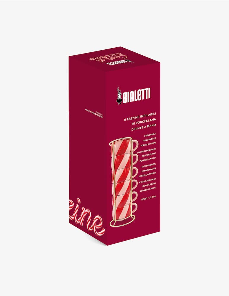 Bialetti Cuor Di Zucchero Set 6 Tazze Impilabili - immagine 2 Bialetti Cuor Di Zucchero Set 6 Tazze Impilabili - immagine 2