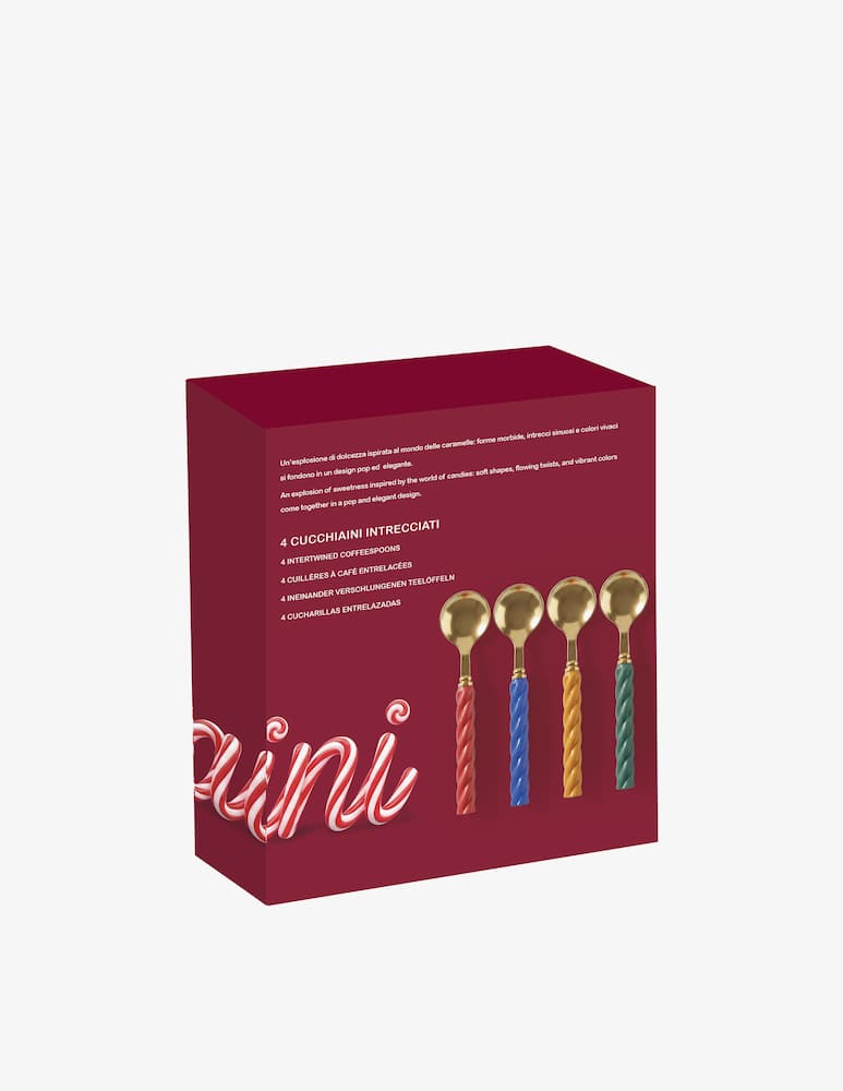 Bialetti Cuor Di Zucchero Set 4 Cucchiaini - immagine 2 Bialetti Cuor Di Zucchero Set 4 Cucchiaini - immagine 2