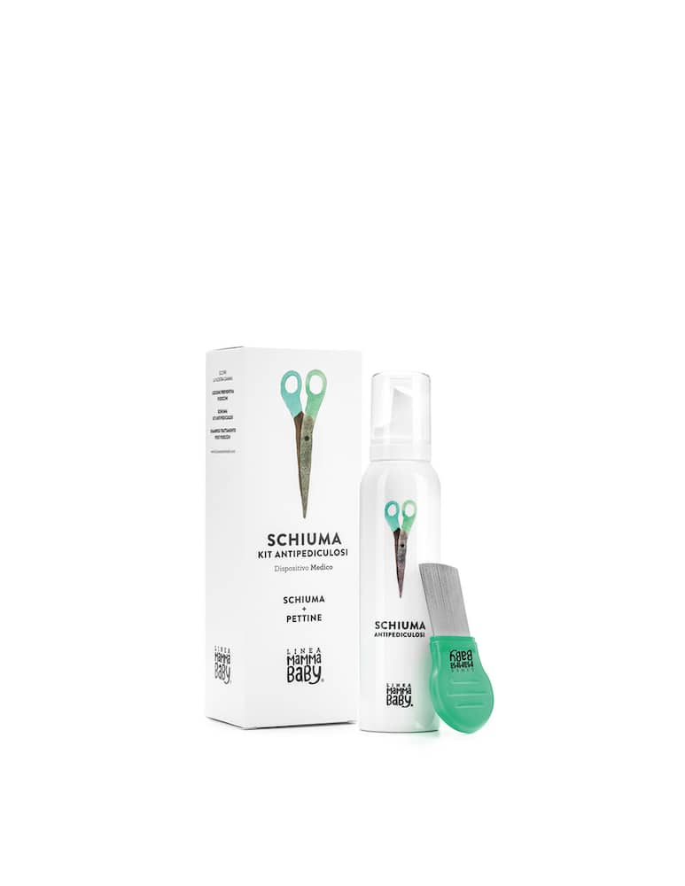 Linea Mamababy Schiuma kit antipediculosi 150 ml - bianco - immagine 1 Linea Mamababy Schiuma kit antipediculosi 150 ml - bianco - immagine 1