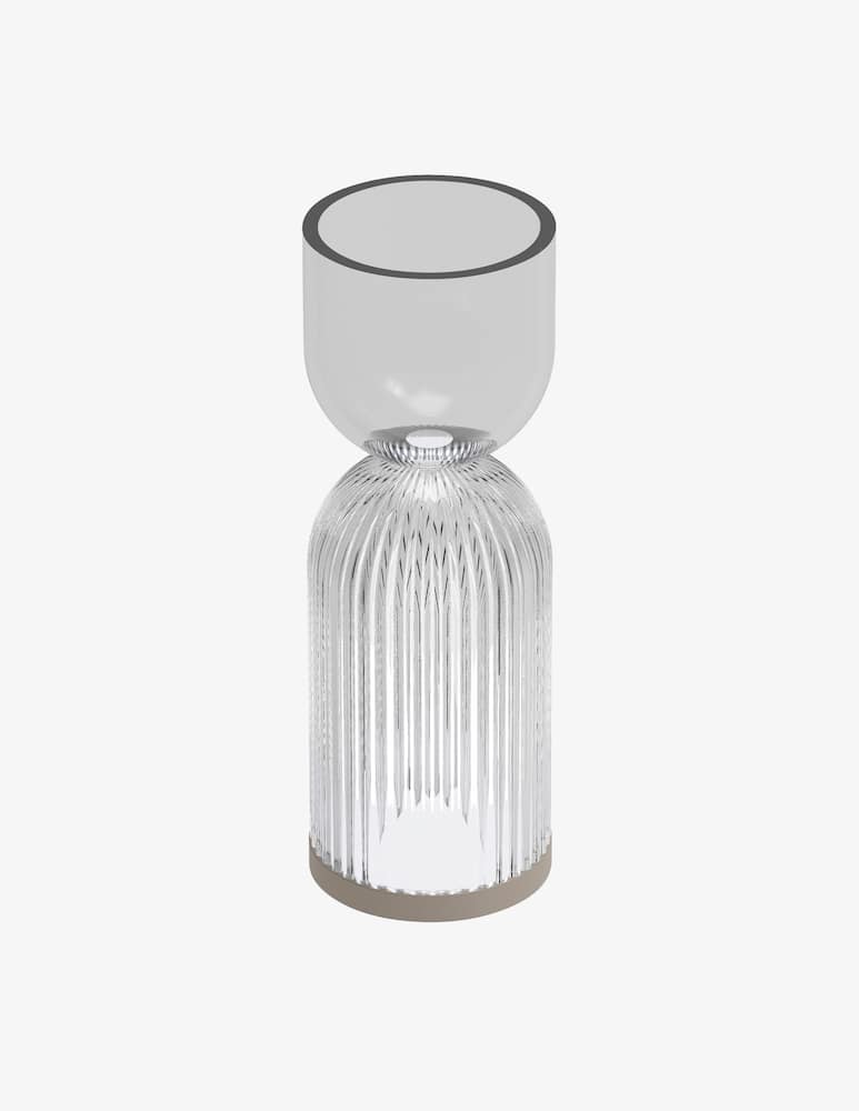 rinascente Lyxo Alba V B  Lampada Da Tavolo Grigio Fume