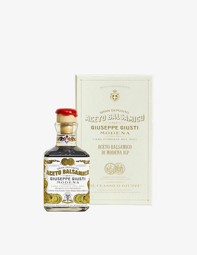 rinascente Giuseppe Giusti 2 Medaglie D'Oro Aceto Balsamico di Modena IGP Cubica 250ml